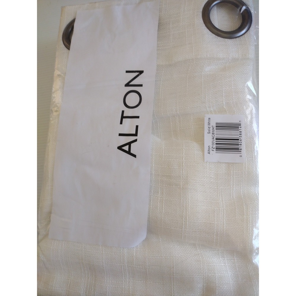 Alton window curtain panel grommets Solid White 2 pack‎ 50x78